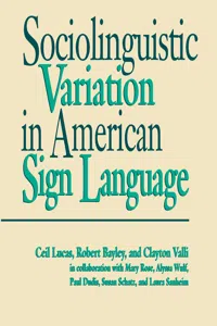 Sociolinguistic Variation in American Sign Language_cover