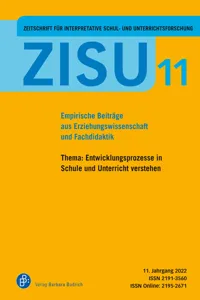 ZISU 11, 2022 - Zeitschrift für interpretative Schul- und Unterrichtsforschung_cover