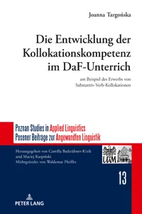 Die Entwicklung der Kollokationskompetenz im DaF-Unterricht_cover