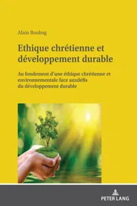 Ethique chrétienne et développement durable_cover