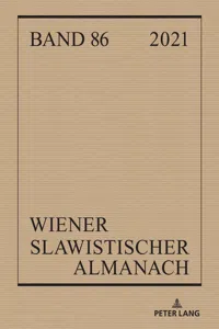 Wiener Slawistischer Almanach Band 86/2021_cover