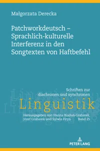 Patchworkdeutsch – Sprachlich-kulturelle Interferenz in den Songtexten von Haftbefehl_cover