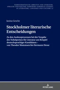 Stockholmer literarische Entscheidungen_cover