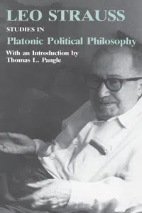 Studies in Platonic Political Philosophy_cover