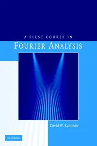 A First Course in Fourier Analysis_cover