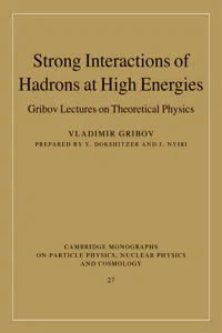 Strong Interactions of Hadrons at High Energies_cover