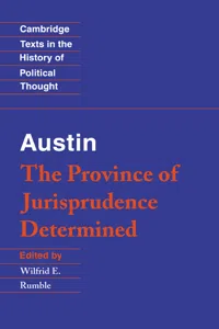 Austin: The Province of Jurisprudence Determined_cover