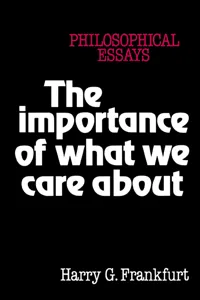 The Importance of What We Care About_cover