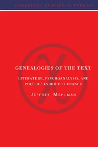 Genealogies of the Text_cover