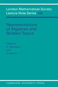 Representations of Algebras and Related Topics_cover