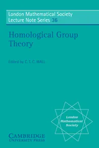 Homological Group Theory_cover