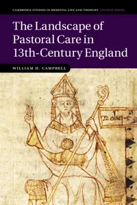 The Landscape of Pastoral Care in 13th-Century England_cover