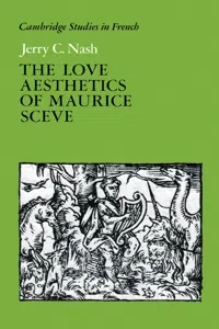 The Love Aesthetics of Maurice Scève_cover