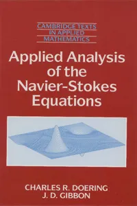 Applied Analysis of the Navier-Stokes Equations_cover