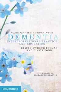 Care of the Person with Dementia_cover