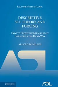 Descriptive Set Theory and Forcing_cover