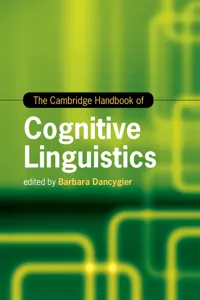 The Cambridge Handbook of Cognitive Linguistics_cover