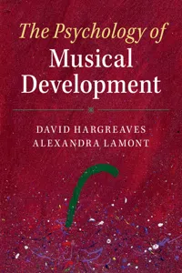 The Psychology of Musical Development_cover