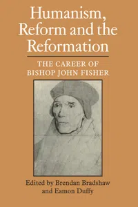 Humanism, Reform and the Reformation_cover