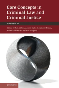Core Concepts in Criminal Law and Criminal Justice: Volume 2_cover