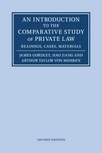 An Introduction to the Comparative Study of Private Law_cover