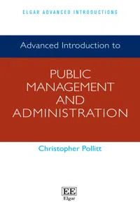 Advanced Introduction to Public Management and Administration_cover