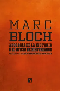 Apología de la historia o el oficio de historiador_cover