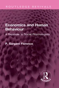 Economics and Human Behaviour_cover