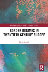Border Regimes in Twentieth Century Europe_cover
