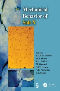 The Mechanical Behavior of Salt X_cover