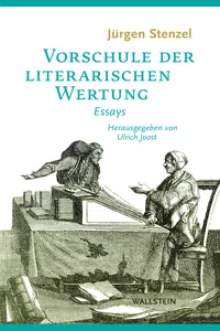 Vorschule der literarischen Wertung_cover