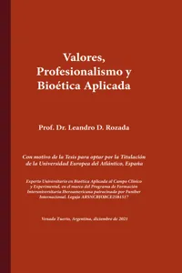 Valores, profesionalismo y bioética aplicada_cover