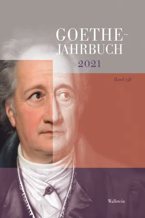 Goethe-Jahrbuch 138, 2021