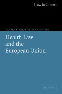 Health Law and the European Union_cover