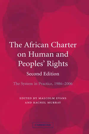 The African Charter on Human and Peoples' Rights