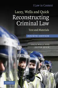 Lacey, Wells and Quick Reconstructing Criminal Law_cover