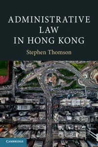 Administrative Law in Hong Kong_cover