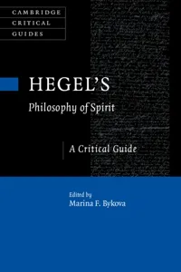 Hegel's Philosophy of Spirit_cover