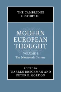 The Cambridge History of Modern European Thought: Volume 1, The Nineteenth Century_cover