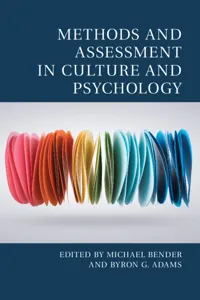 Methods and Assessment in Culture and Psychology_cover