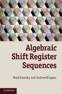 Algebraic Shift Register Sequences_cover