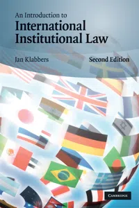 An Introduction to International Institutional Law_cover