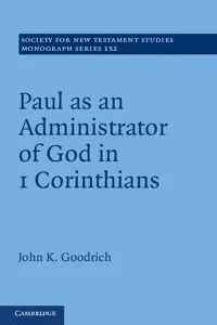 Paul as an Administrator of God in 1 Corinthians_cover