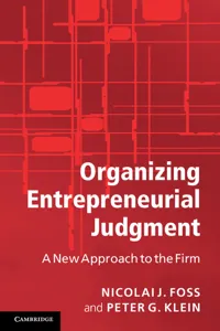 Organizing Entrepreneurial Judgment_cover