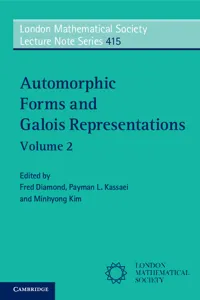 Automorphic Forms and Galois Representations: Volume 2_cover