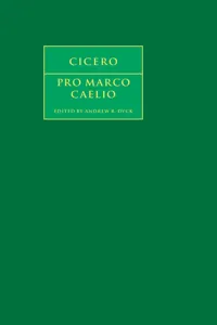 Cicero: Pro Marco Caelio_cover