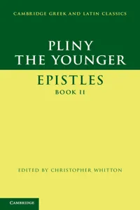 Pliny the Younger: 'Epistles' Book II_cover