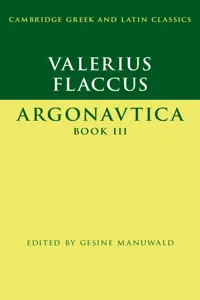 Valerius Flaccus: Argonautica Book III_cover