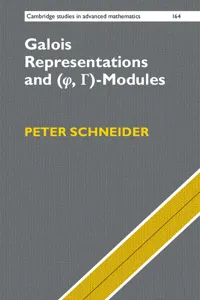 Galois Representations and-Modules_cover