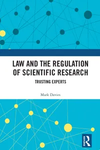 Law and the Regulation of Scientific Research_cover